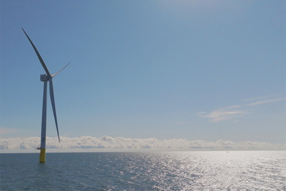 Imagen del parque e&oacute;lico marino Vineyard Wind 1 en Estados Unidos.