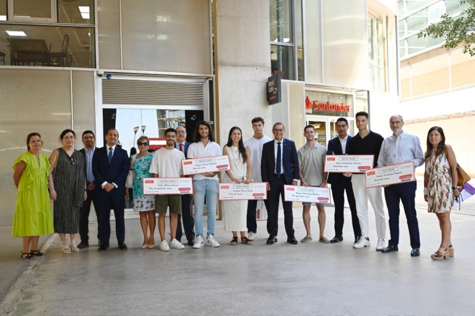 Entrega de Premios Santander Ingenio en la Universidad de Murcia.
