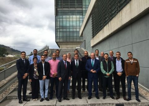 La delegaci&oacute;n de Marruecos durante su visita.