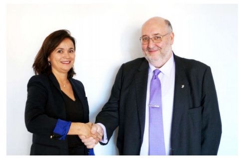 María José Navarro, directora general de Easyfairs Iberia y Ramón Vázquez Negro, presidente de A.C.T.E. María José Navarro, directora general de Easyfairs Iberia y Ramón Vázquez Negro, presidente de A.C.T.E.
