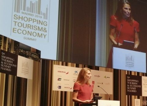 Marta Blanco en la quinta edici&oacute;n del Summit Shopping Tourism & Economy.