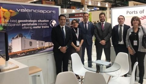 la representación de Valenciaport en Fruit Attraction. la representación de Valenciaport en Fruit Attraction.