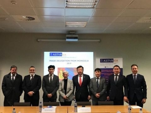La delegaci&oacute;n de Mongolia.
