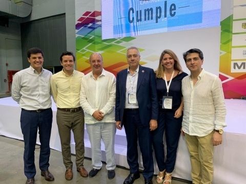 De izquierda a derecha: Andr&eacute;s L&oacute;pez, Juan Esteban, Guillermo Gonz&aacute;lez, Pere Navarro, Blanca Sorigu&eacute; y Miguel &Aacute;ngel Espinosa.
