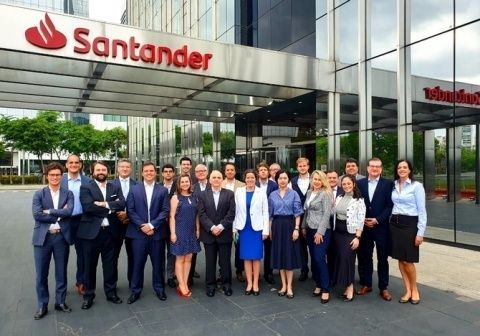 El equipo de International Desk de los pa&iacute;ses en los que Santander tiene presencia.