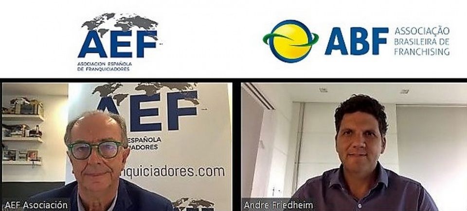 A la izquierda Eduardo Abad&iacute;a, Director Ejecutivo de la AEF, y Andr&eacute; Friedheim, Presidente de la ABF, firmantes del acuerdo.