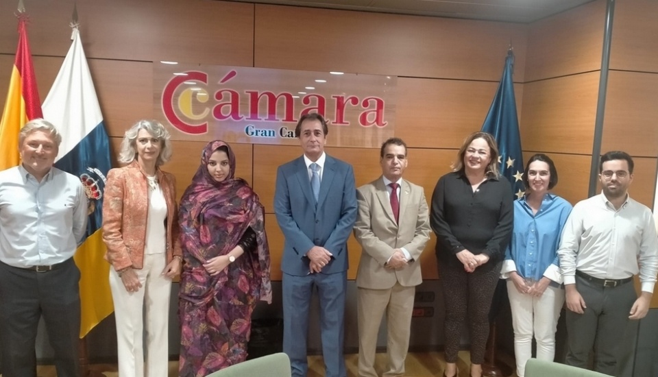 La imagen del encuentro en la sede de la Cámara. La imagen del encuentro en la sede de la Cámara.