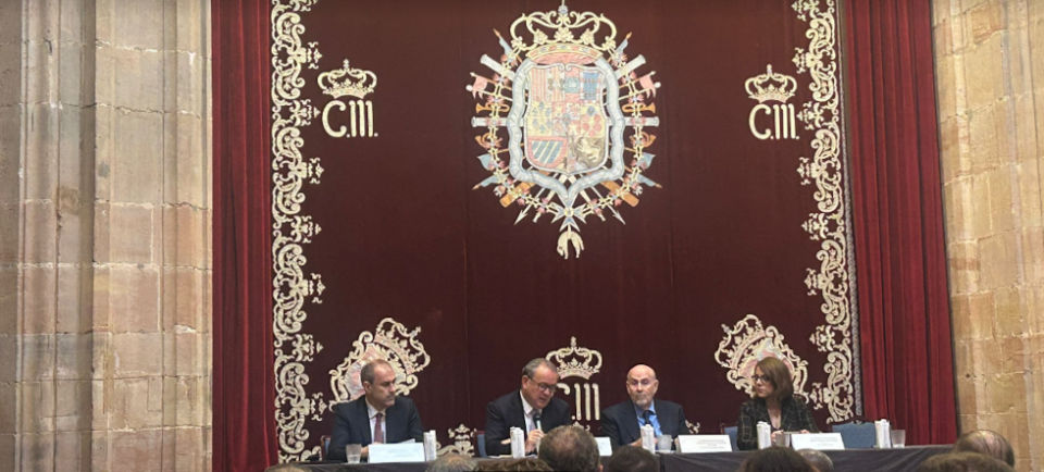 El secretario permanente de CEIB, Narciso Casado, durante su intervenci&oacute;n.