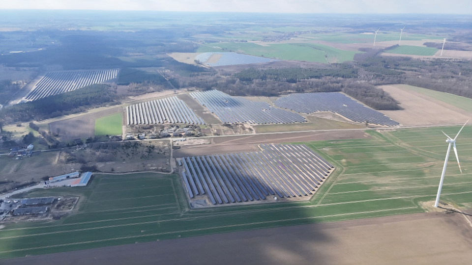 Planta fotovoltaica en Polonia.