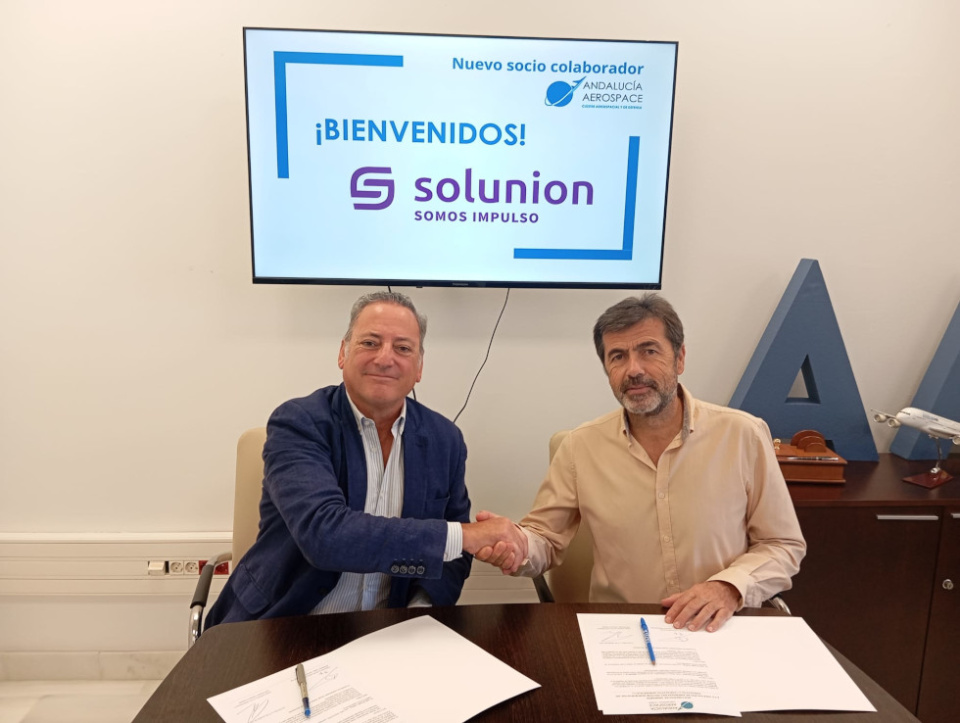 Solunion participará de forma activa en las distintas acciones y proyectos impulsados por Andalucía Aeroespace. Solunion participará de forma activa en las distintas acciones y proyectos impulsados por Andalucía Aeroespace.