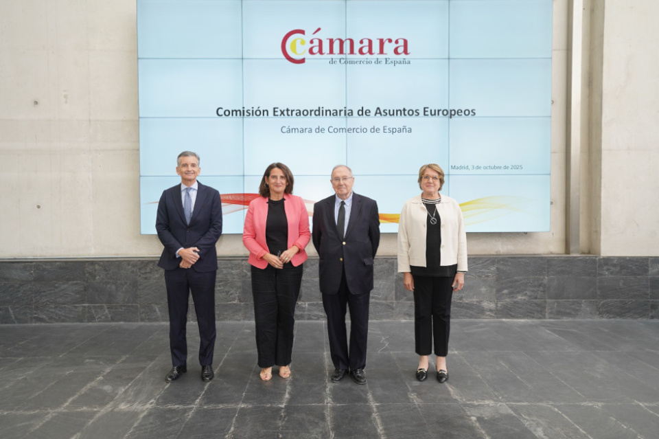 Sesión extraordinaria de la Comisión de Asuntos Europeos de la Cámara de Comercio de España. Sesión extraordinaria de la Comisión de Asuntos Europeos de la Cámara de Comercio de España.