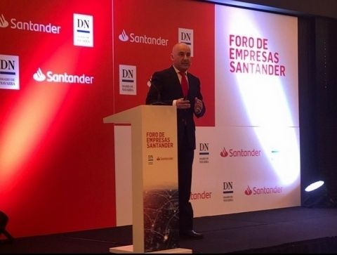 Pablo de la Torre, Dir. Comercial Negocio Internacional Santander Espa&ntilde;a, encargado de la ponencia sobre recursos digitales para la internacionalizaci&oacute;n. (Imagen de archivo).