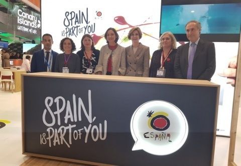 Reyes Maroto en la World Travel Market (WTM) de Londres.