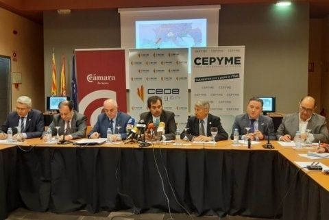 CEOE Aragón, CEPYME Aragón y Consejo Aragonés de Cámaras consideran que es momento de retomar la reclamación de estas infraestructuras. CEOE Aragón, CEPYME Aragón y Consejo Aragonés de Cámaras consideran que es momento de retomar la reclamación de estas infraestructuras.