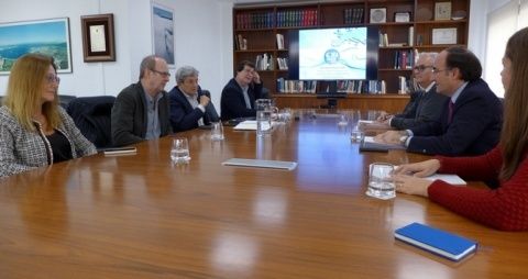 La reuni&oacute;n en la sede de la Autoridad Portuaria de Algeciras.