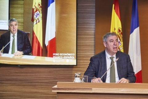 Jos&eacute; Vicente de los Mozos, presidente del Comit&eacute; Ejecutivo de IFEMA, durante la inauguraci&oacute;n del Foro Econ&oacute;mico Franco-Espa&ntilde;ol.