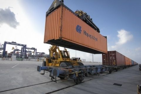Terminal ferroportuaria Algeciras.
