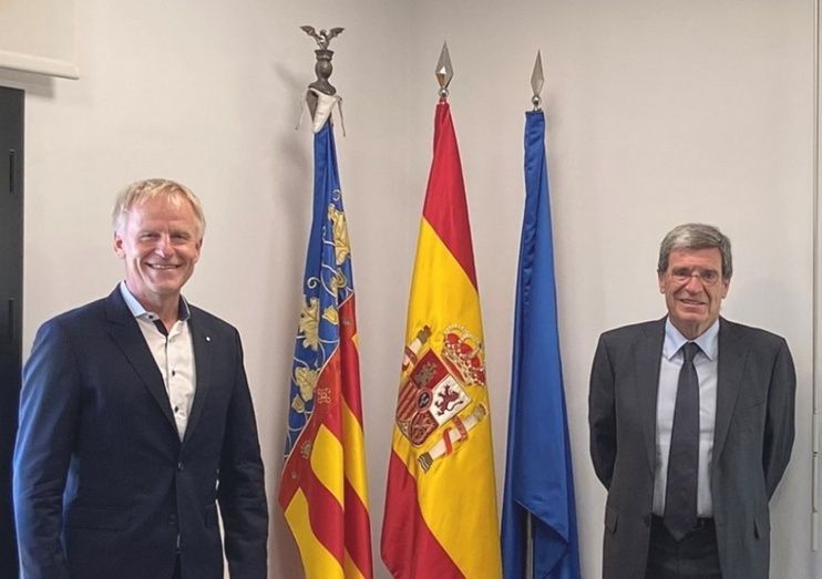 Jens Meier, presidente de HPA y Aurelio Martinez, presidente de la APV.