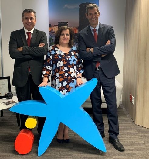 Representantes del equipo de CaixaBank en Sud&aacute;frica.