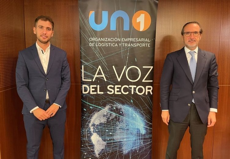 El presidente de UNO Log&iacute;stica, Francisco Aranda, y el general manager de TPF Consulting, Jes&uacute;s Fajardo.