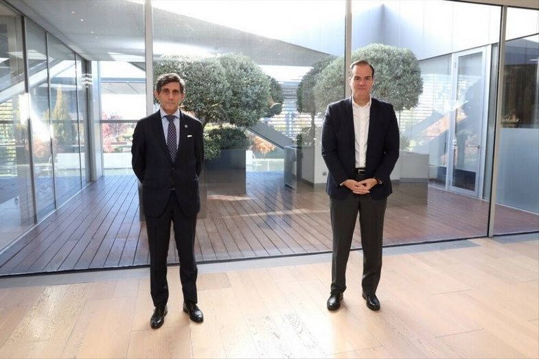 La reuni&oacute;n entre ambos presidentes se llev&oacute; a cabo en la sede de Telef&oacute;nica en Madrid.