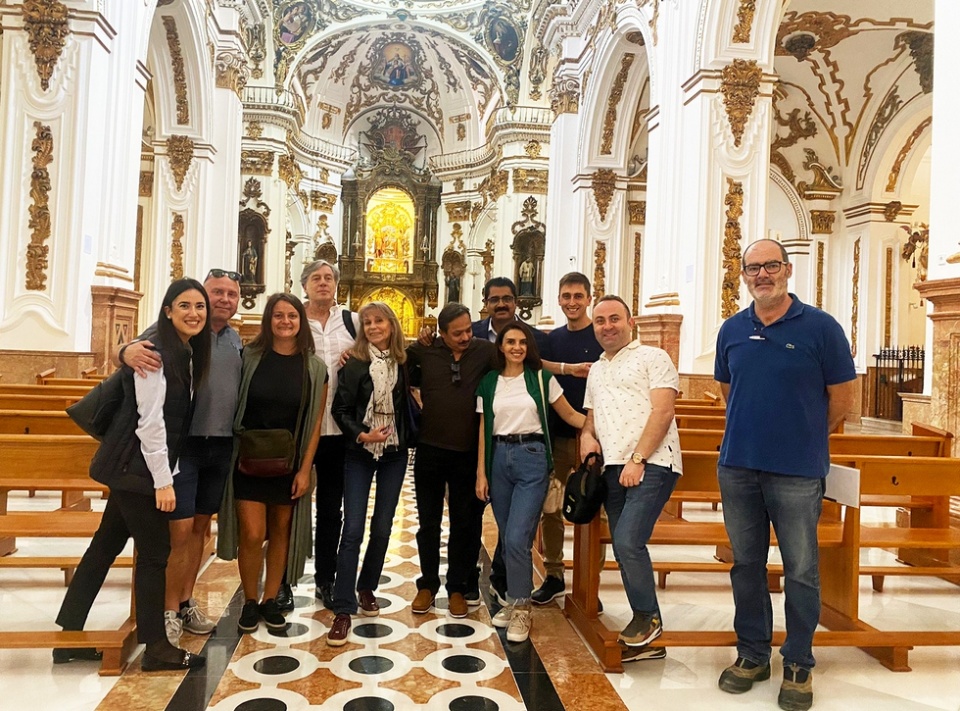Visita a la Iglesia de los Santos M&aacute;rtires en M&aacute;laga.