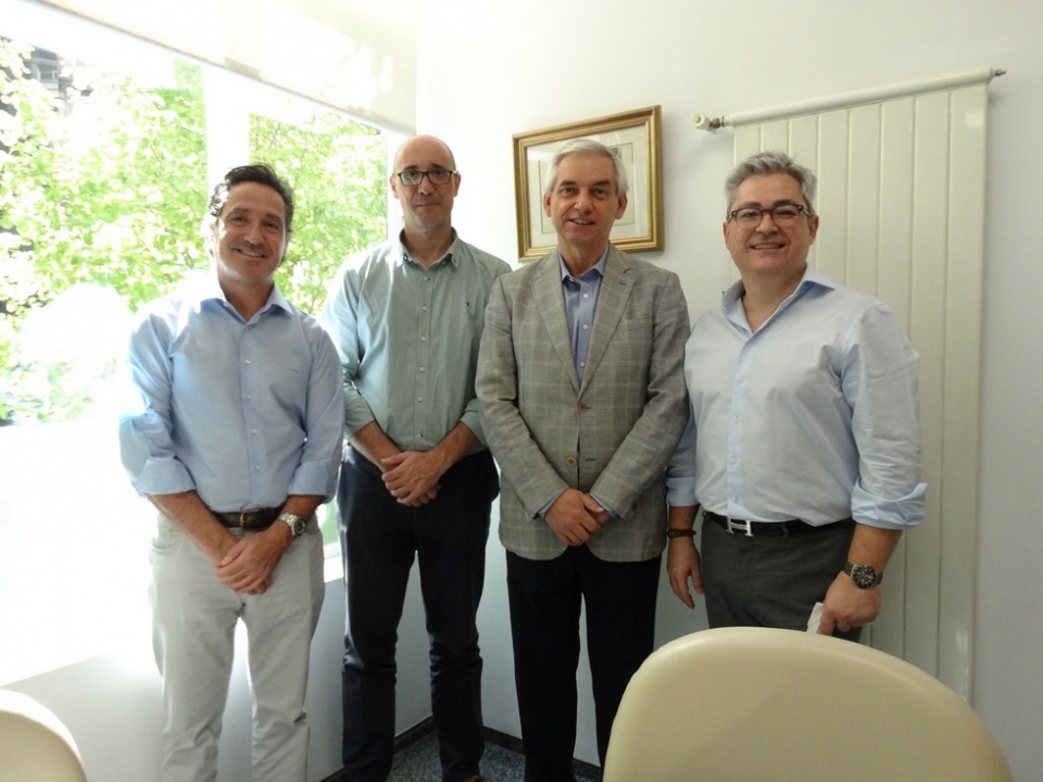 El Dir. Adjunto de Solvencia de COFIDES, Jos&eacute; Luis Ocasar; el Dir. de Xcalibur, V&iacute;ctor Gonz&aacute;lez; el CEO de Xcalibur, Andr&eacute;s Blasco; y el Dir. del departamento de Inversiones de COFIDES, Miguel &Aacute;ngel Ladero.
