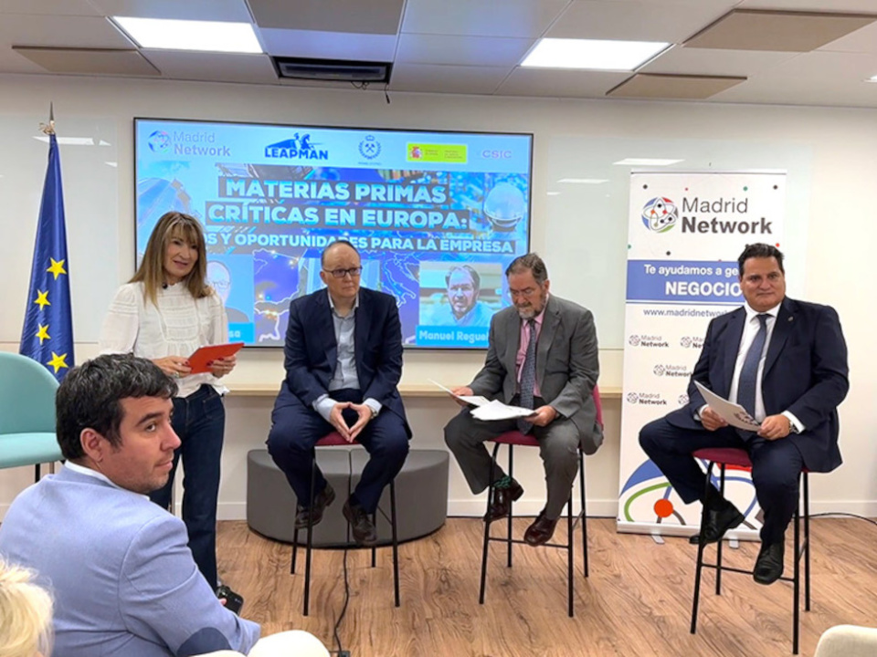 Jornada &ldquo;Materias Primas Cr&iacute;ticas en Europa: Retos y Oportunidades para la Empresa&rdquo;.