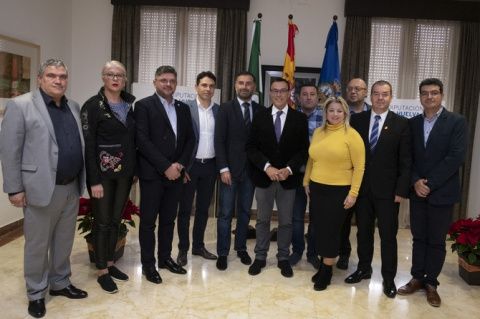 La delegaci&oacute;n rumana, de visita en Huelva.