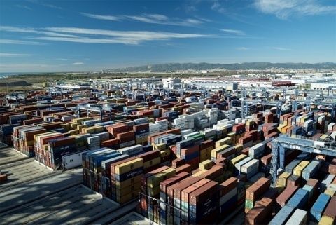 Contenedores, Puerto de Barcelona.
