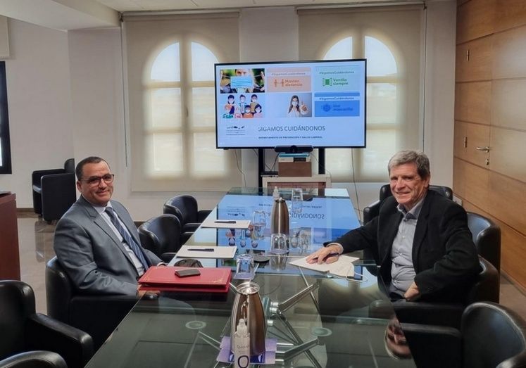 La reuni&oacute;n en las instalaciones del Puerto deVal&egrave;ncia.