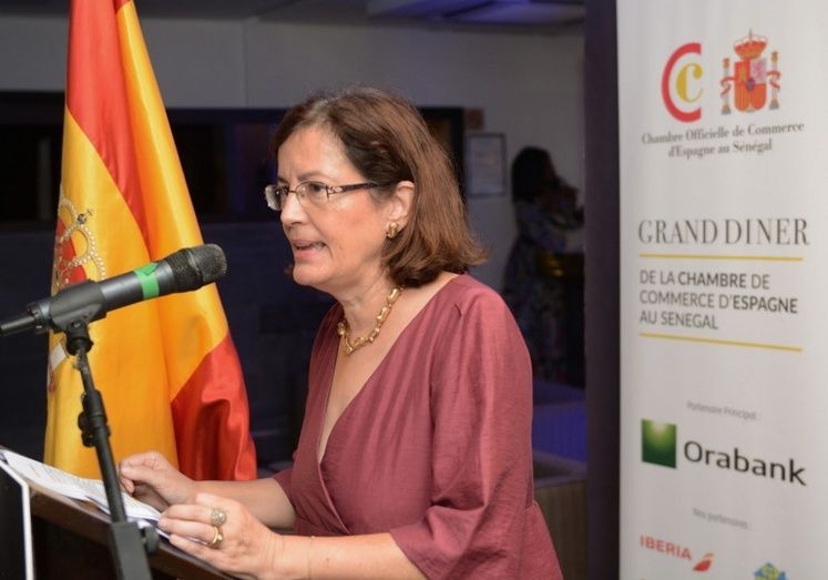 La Embajadora de Espa&ntilde;a, la Excma, Sra. D&ordf;.Olga Cabarga.